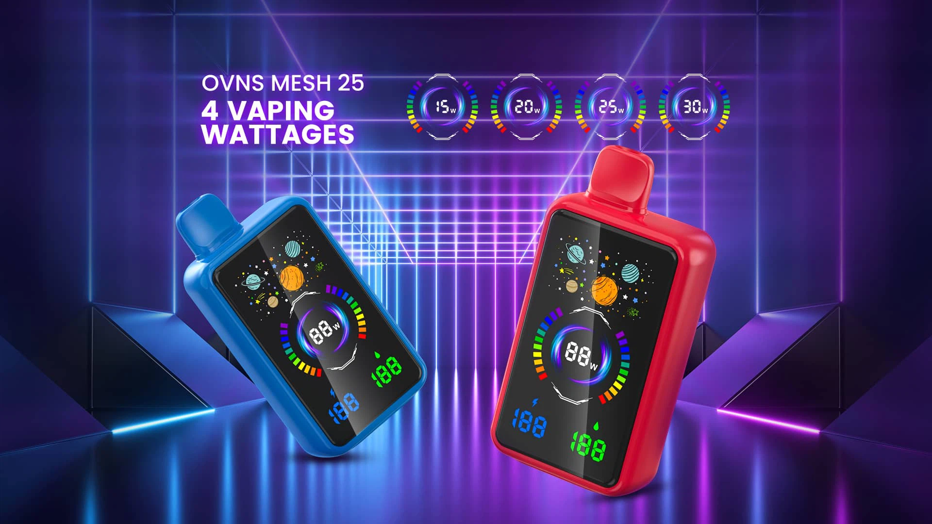 Biger Smart Screen Ovns Mesh25 30000 Inhalaciones Vape Desechable